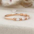 The Elowin Band - Marquise Diamond Floral Eternity Band