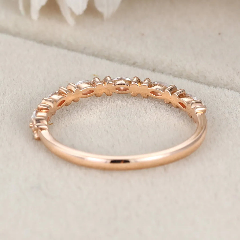 The Elowin Band - Marquise Diamond Floral Eternity Band