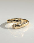 The Embrace Ring - Sculpted Hand Wrap Ring