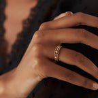 The Esme Band - Geometric Diamond Lattice Ring