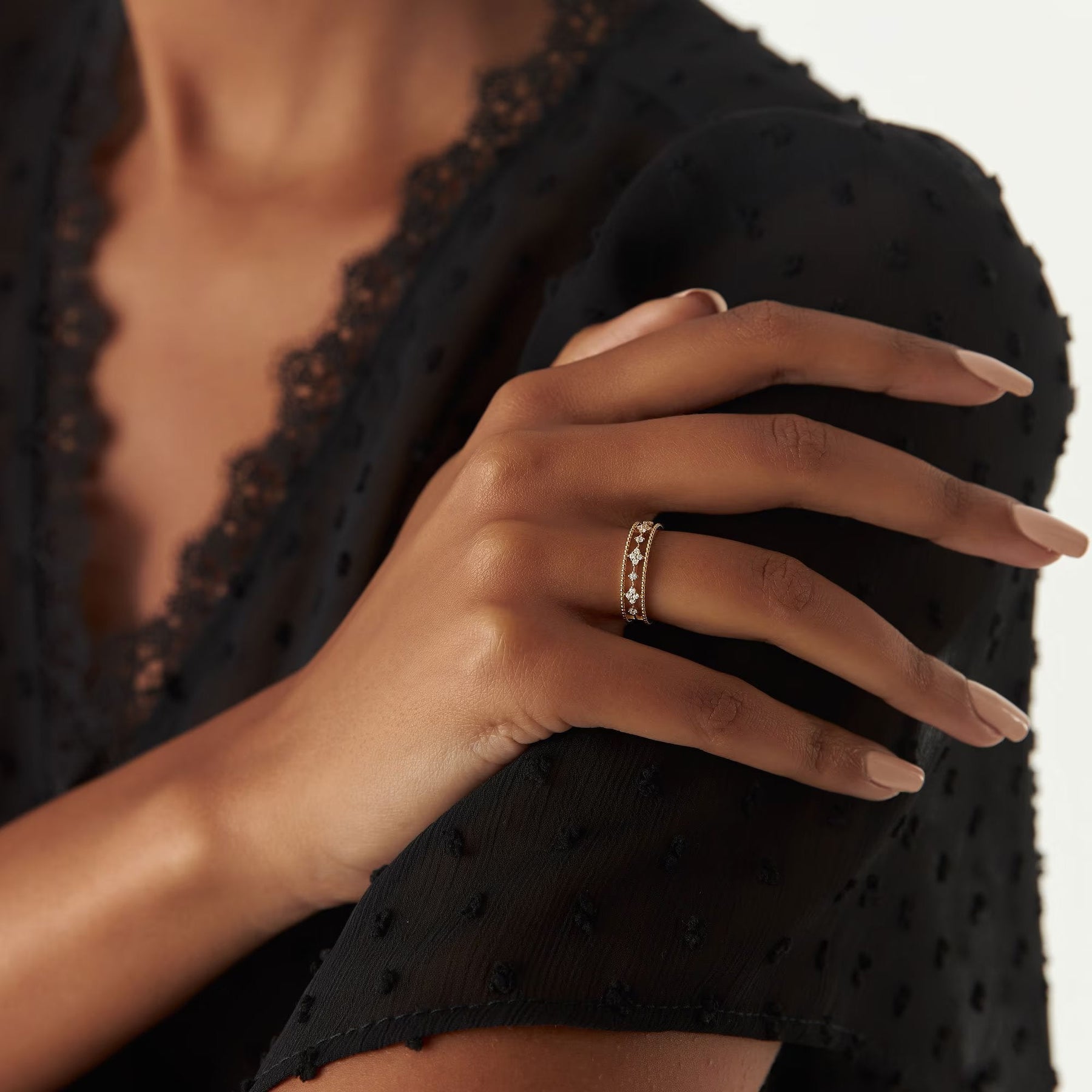 The Esme Band - Geometric Diamond Lattice Ring