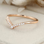 The Evara Ring - Pavé Diamond Contour Band