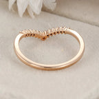 The Evara Ring - Pavé Diamond Contour Band