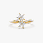The Fleur Ring - Marquise Diamond Floral Ring