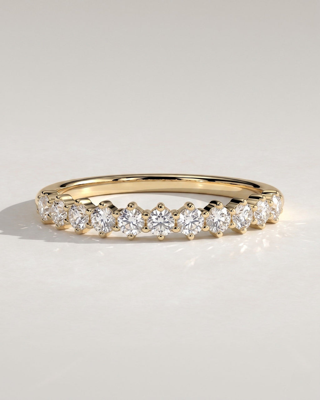 The Grace Band - Round Diamond Half Eternity Ring