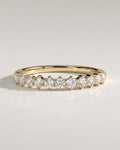 The Grace Band - Round Diamond Half Eternity Ring
