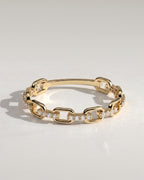 The Harper Band - Diamond Chain Link Ring