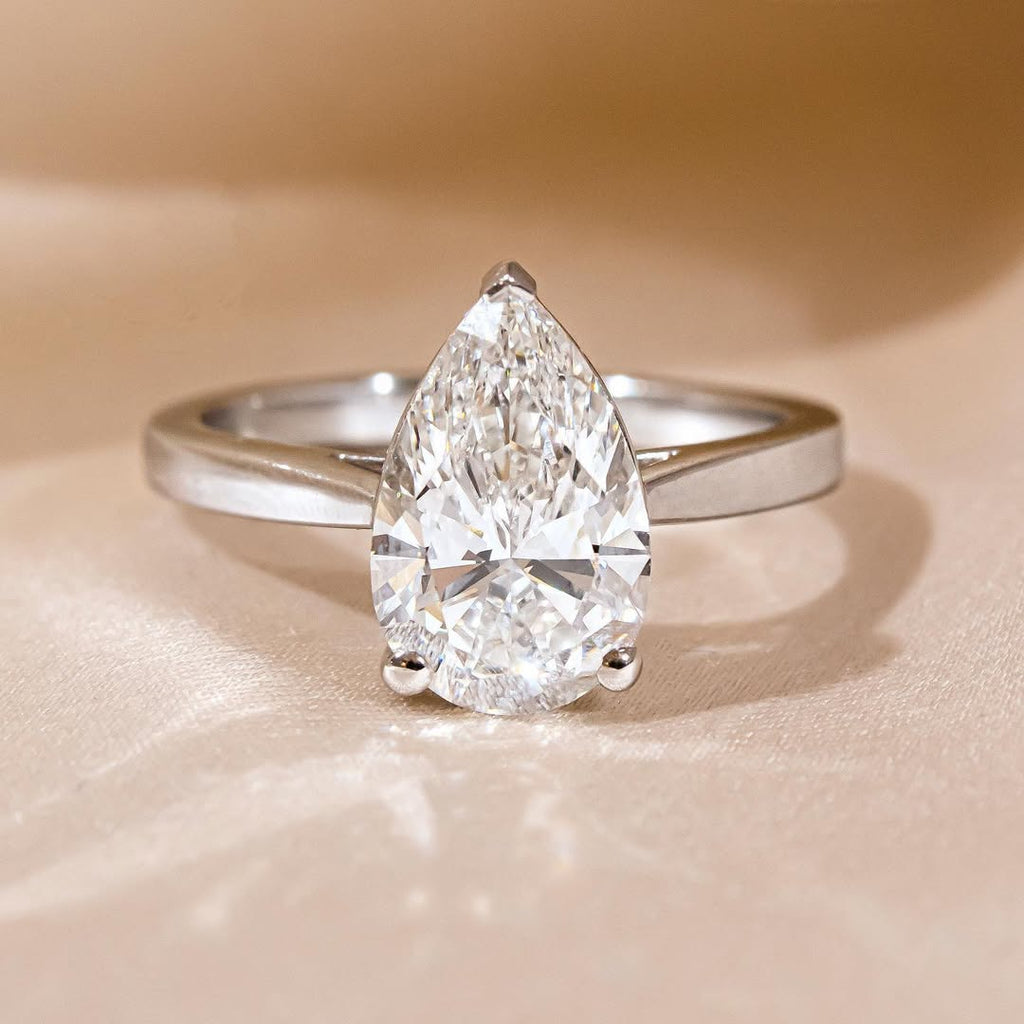 The Imogen Ring – Pear Cut Solitaire Engagement Ring