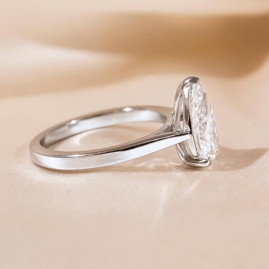 The Imogen Ring – Pear Cut Solitaire Engagement Ring