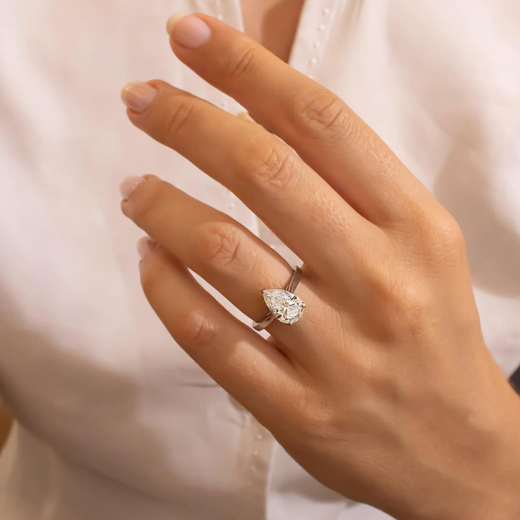The Imogen Ring – Pear Cut Solitaire Engagement Ring