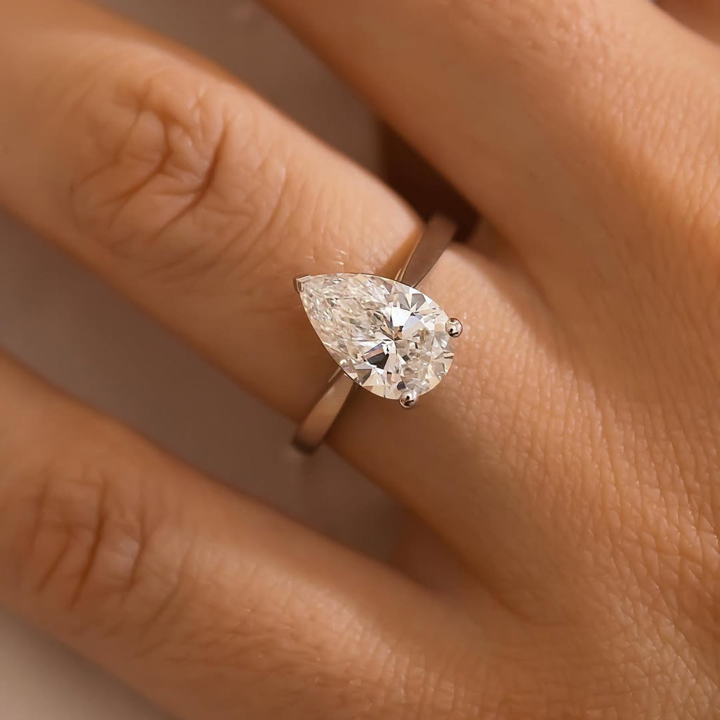 The Imogen Ring – Pear Cut Solitaire Engagement Ring