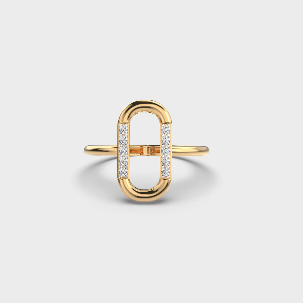 The Isla Ring - Diamond Open Link Ring