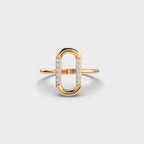 The Isla Ring - Diamond Open Link Ring