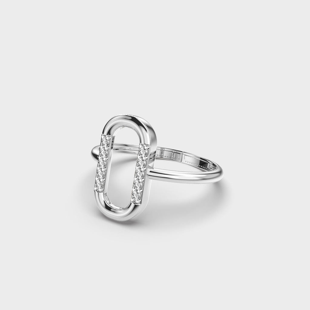 The Isla Ring - Diamond Open Link Ring