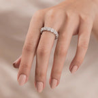 The Isolène Band - Asscher Cut Full Eternity Wedding Ring
