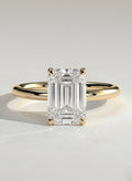 The Kayla Ring - Emerald Cut Solitaire Diamond Engagement Ring