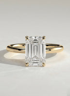 The Kayla Ring - Emerald Cut Solitaire Diamond Engagement Ring