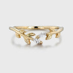 The Liora Ring - Diamond Leaf Vine Ring