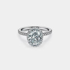 The Liana Ring - Oval Halo Diamond Engagement Ring