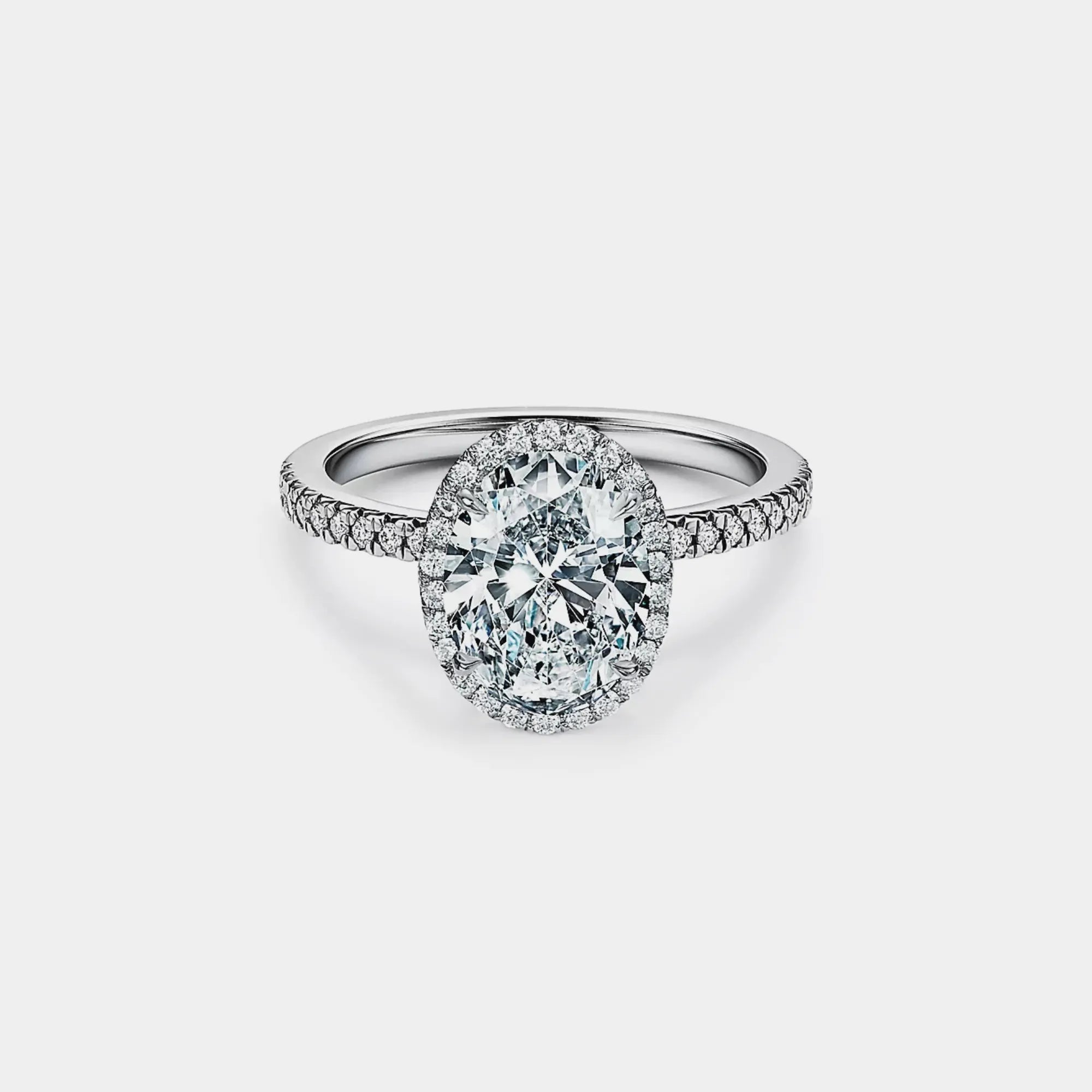 The Liana Ring - Oval Halo Diamond Engagement Ring