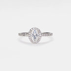 The Liana Ring - Oval Halo Diamond Engagement Ring