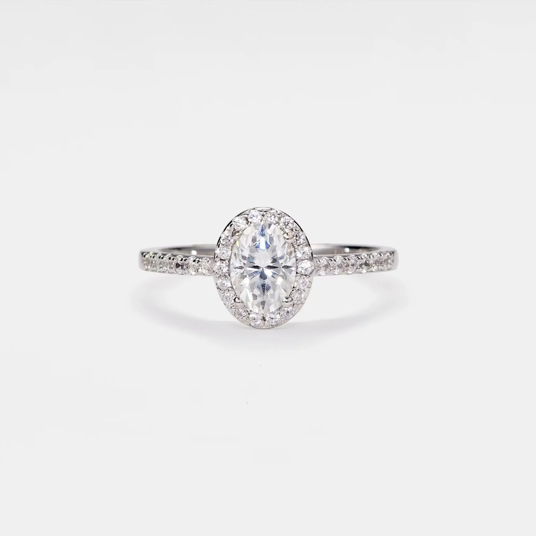 The Liana Ring - Oval Halo Diamond Engagement Ring