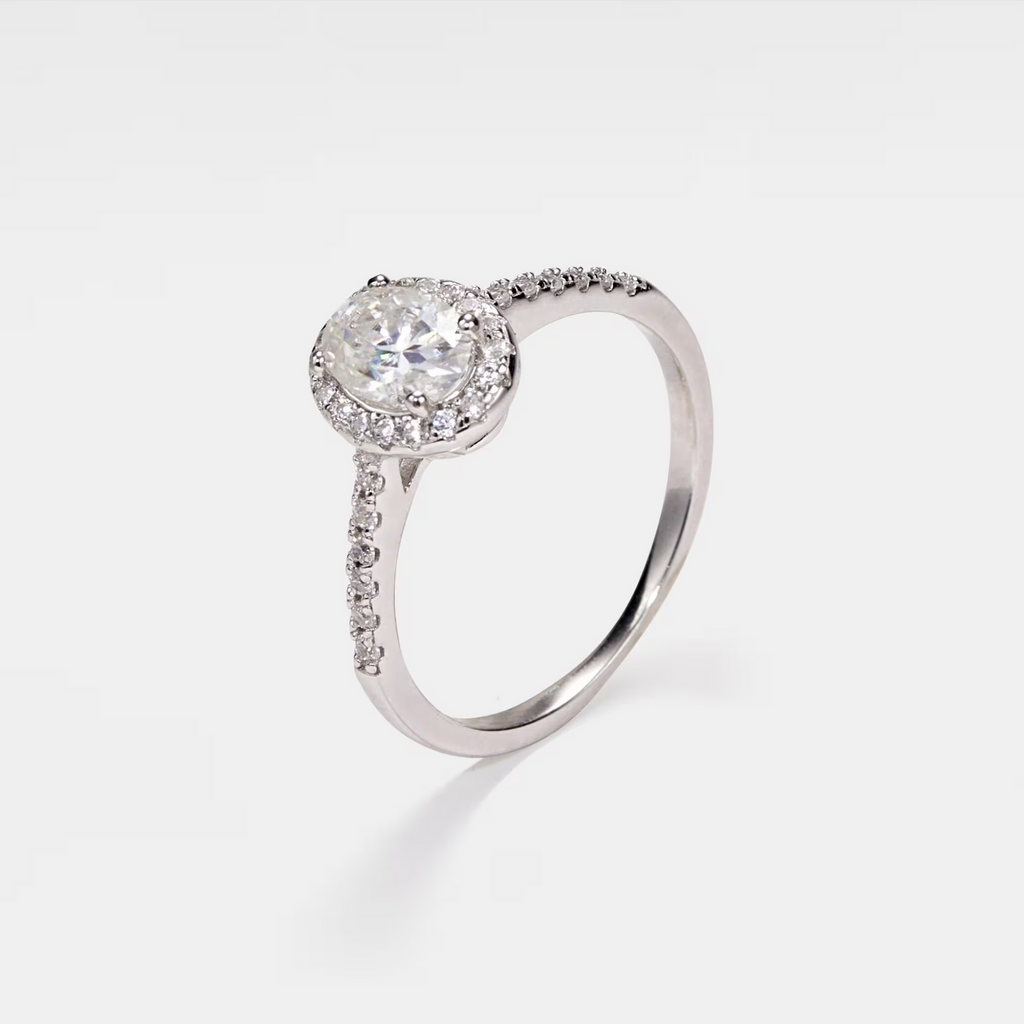 The Liana Ring - Oval Halo Diamond Engagement Ring