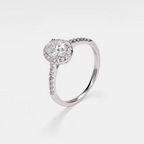 The Liana Ring - Oval Halo Diamond Engagement Ring