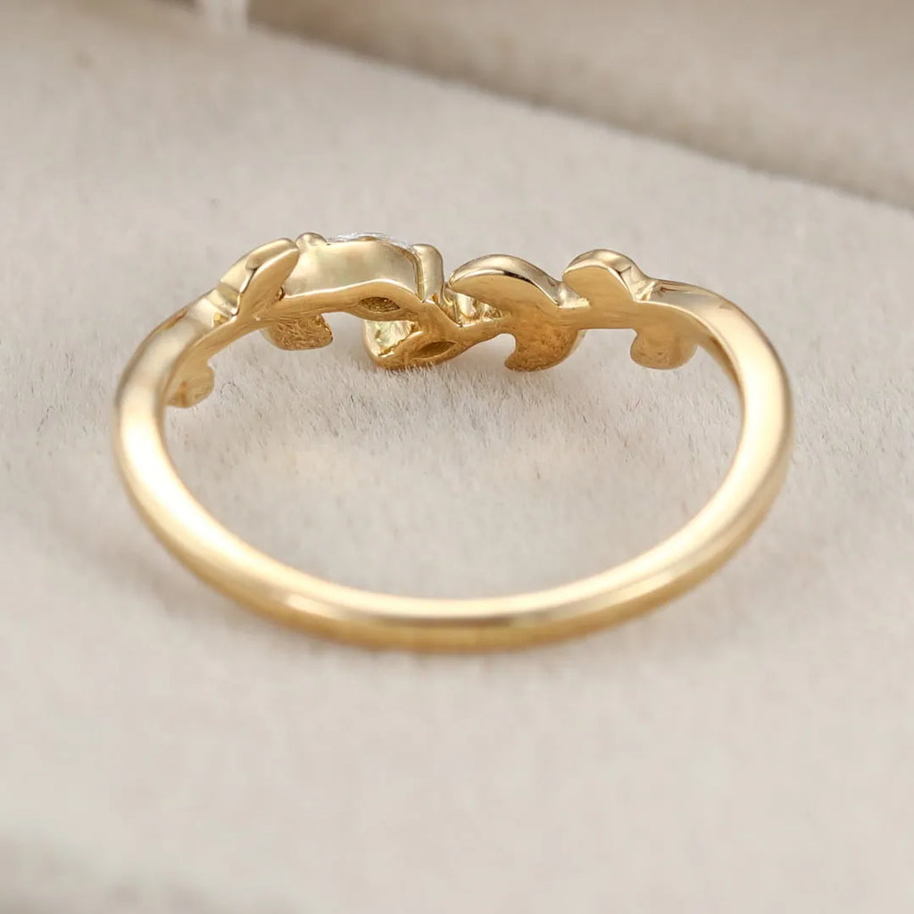 The Liora Ring - Diamond Leaf Vine Ring