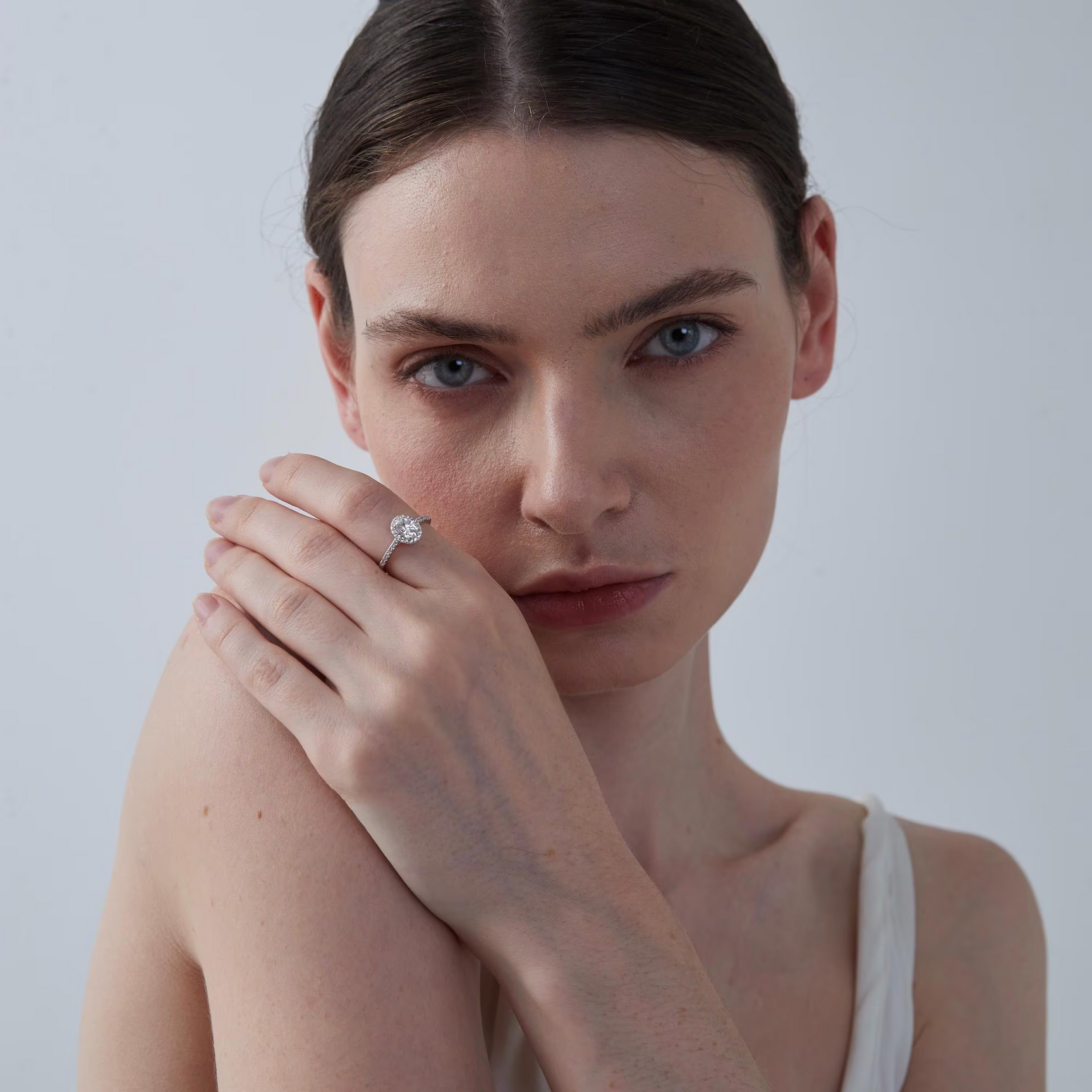 The Liana Ring - Oval Halo Diamond Engagement Ring