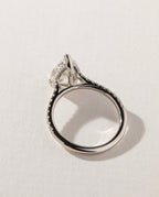 The Lightfall Ring - Pear Diamond Pave Engagement Ring