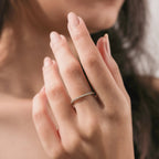 The Liora Band - Full Eternity Micro-Pavé Ring in Silver