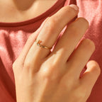The Love Ring - Diamond Script Ring