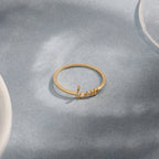 The Love Ring - Diamond Script Ring