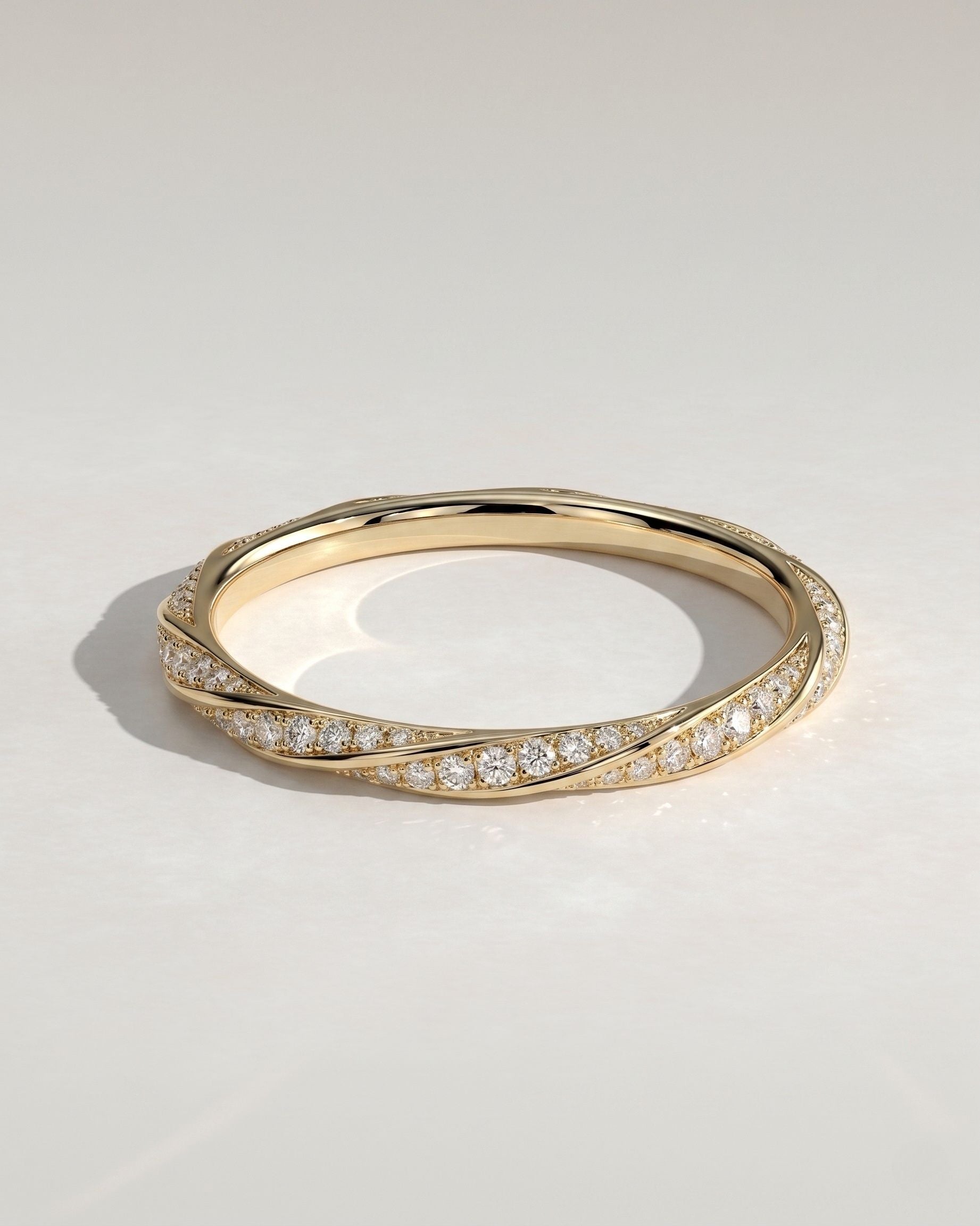 The Marina Band - Diamond Wave Wrap Ring