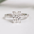 The Nora Ring – Radiant Pave Diamond Engagement Ring