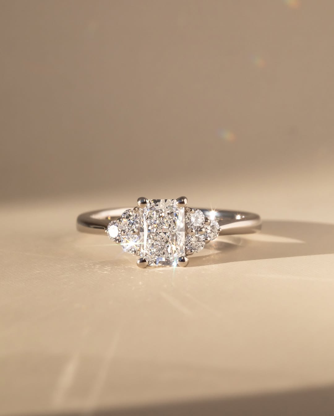 The Nova Ring - Radiant Cluster Engagement Ring