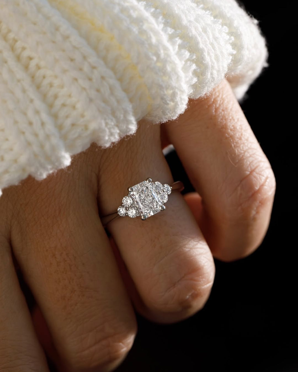The Nova Ring - Radiant Cluster Engagement Ring