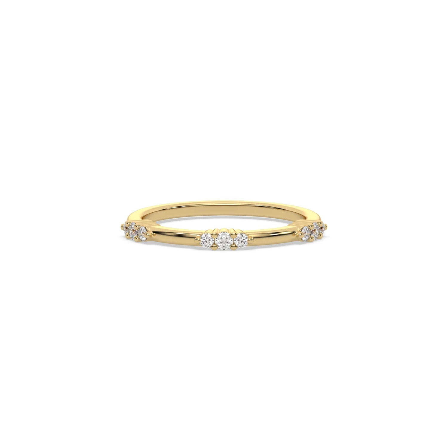 The Odile Band - Petite Round Wedding Ring in Silver