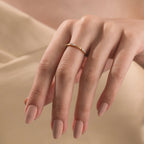 The Odile Band - Petite Round Wedding Ring in Silver