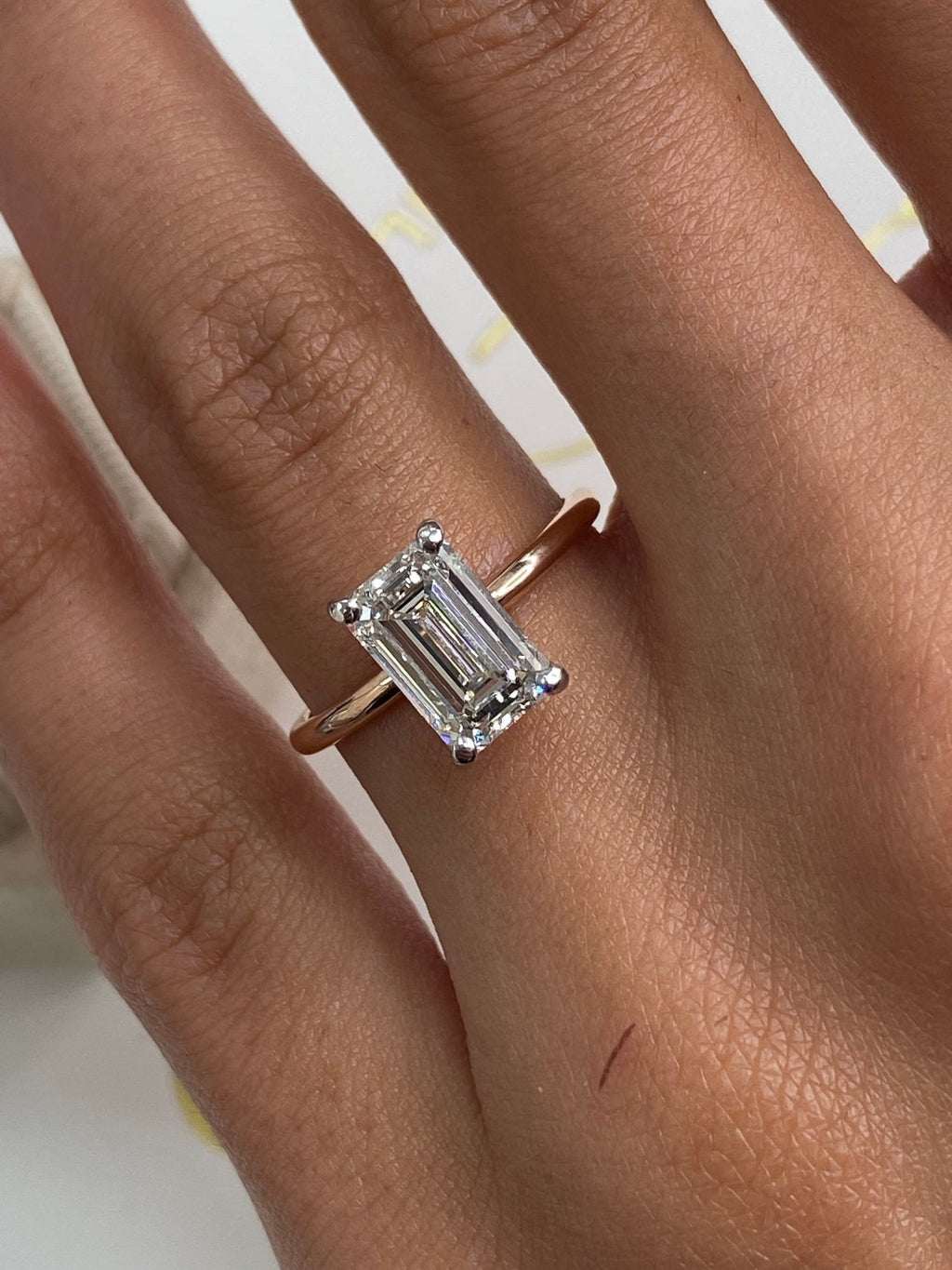 The Parker Ring - Emerald Cut Solitaire Engagement Ring
