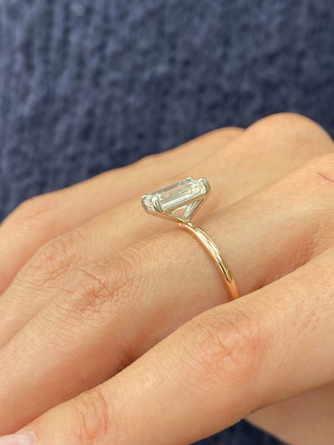 The Parker Ring - Emerald Cut Solitaire Engagement Ring