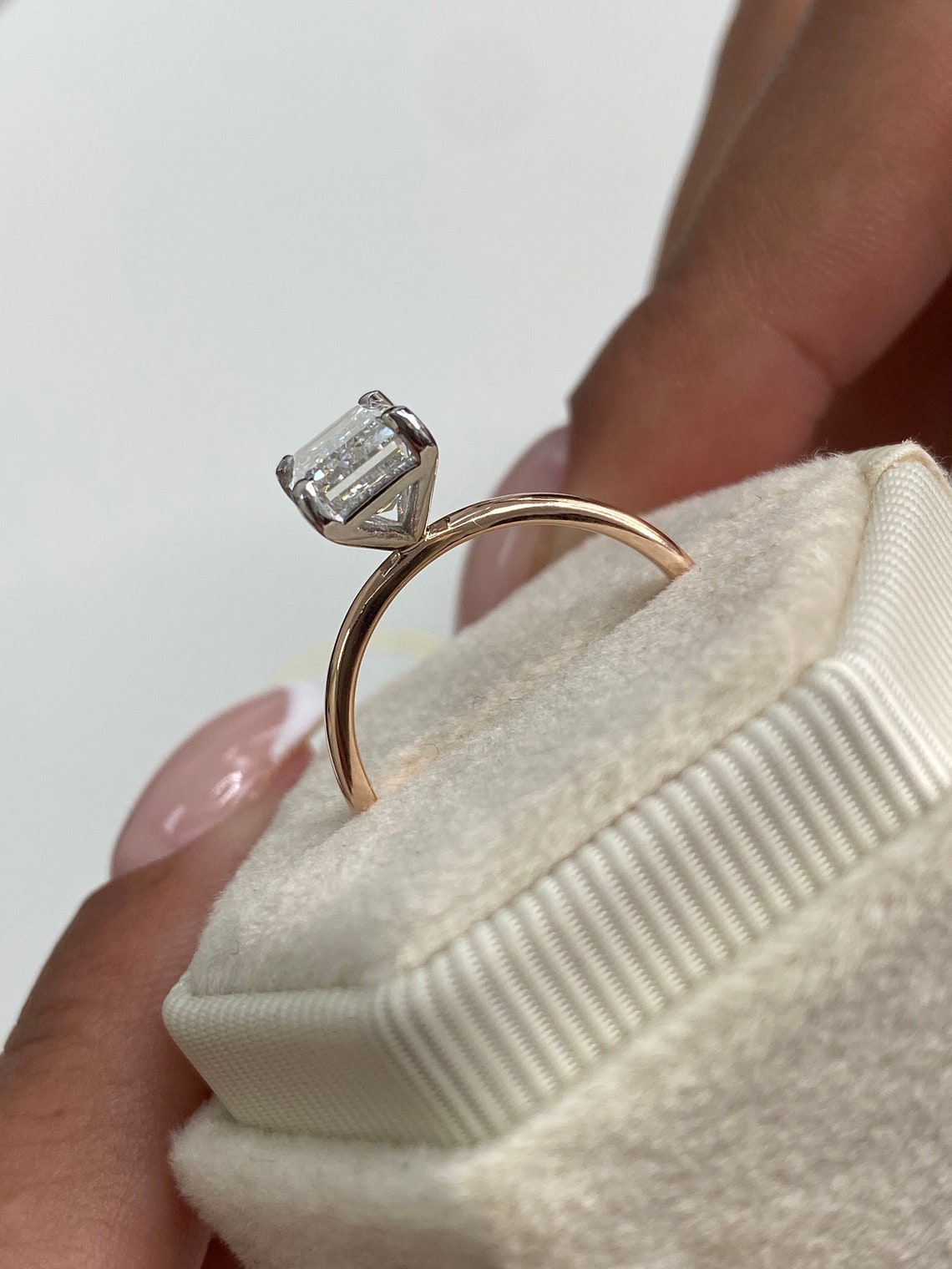 The Parker Ring - Emerald Cut Solitaire Engagement Ring