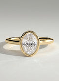 The Reeve Ring – Oval Bezel Set Solitaire Engagement Ring