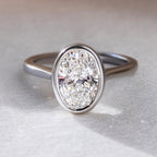 The Reeve Ring – Oval Bezel Set Solitaire Engagement Ring