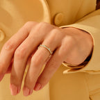 The Reina Band - Diamond Crown Ring