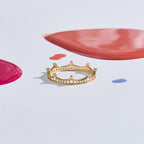 The Reina Band - Diamond Crown Ring