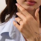 The Reverie Band - Diamond Cluster Ring in 925 Sterling Silver