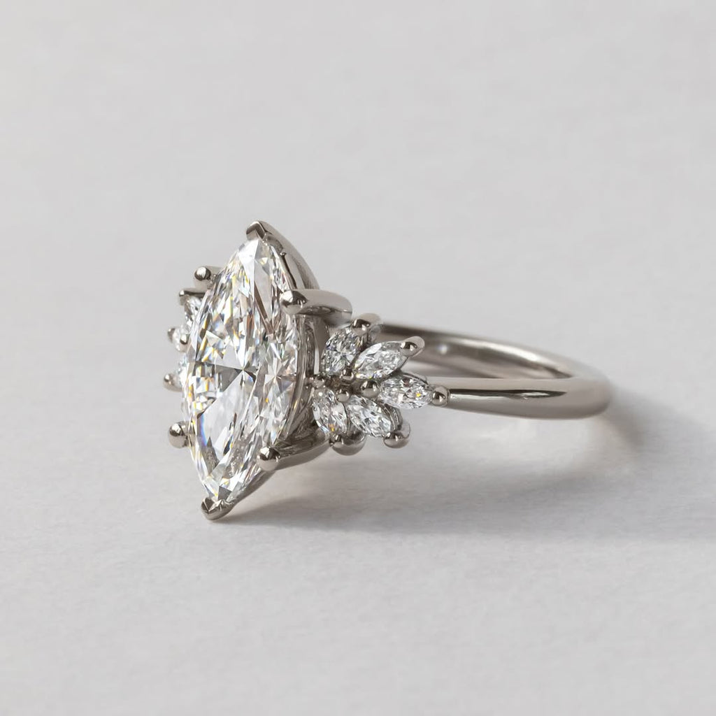 The Rhea Ring - Marquise Floral Cluster Ring