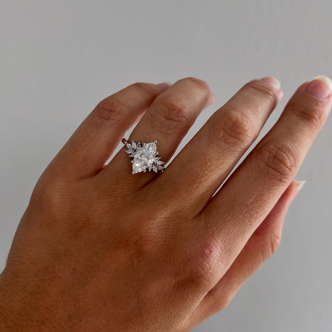The Rhea Ring - Marquise Floral Cluster Ring